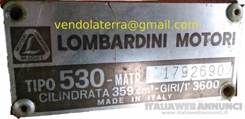 Vendo motozappa Lombardini, motore e cambio nuovi, con carrello ribaltabile e frese.