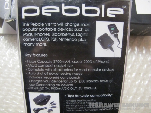 Veho Pebble Verto batteria portatile bianco