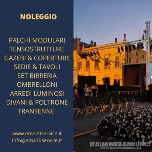 NOLEGGIO TRIBUNE PER EVENTI AZIENDALI MEETING CONVENTION MANIFESTAZIONI CONCERTI EVENTI PRIVATI