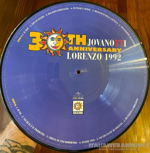 jovanotti – lorenzo1992 (2023) picture disk lp