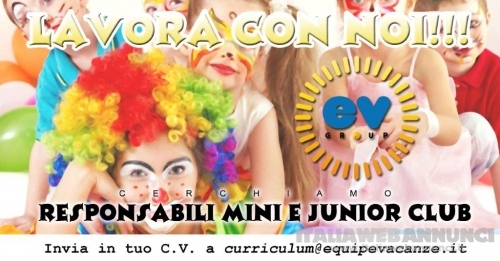 Animatori Mini/Junior Club e Contatto/Tornesiti/Sportivi