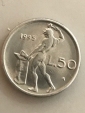 Per collezionisti moneta piccola da 50 lire 